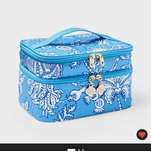 Floral Vines Soft Sided Vanity Case Blue - Roller Rabbit x Target